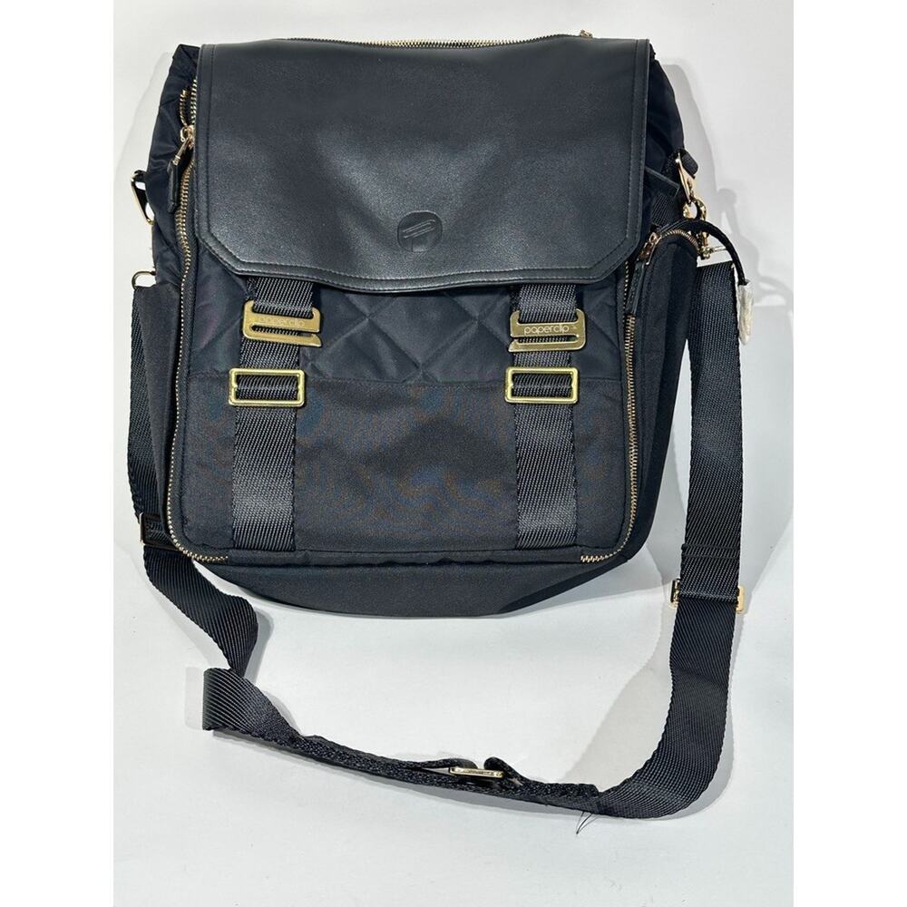 Diaper Bag PAPERCLIP Willow Backpack With Convertible Changing Station - Black